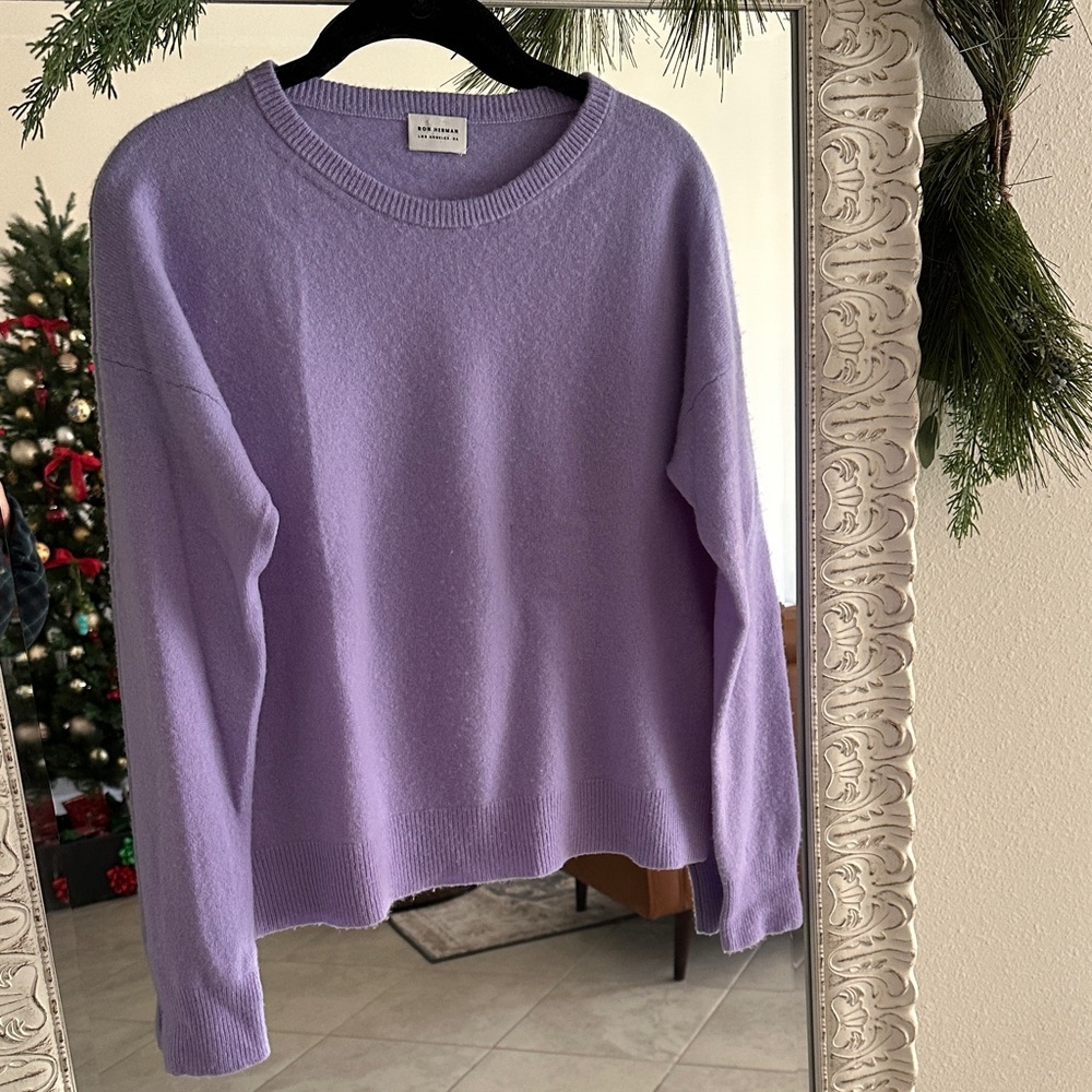 Ron Herman Cashmere Lavender Sweater